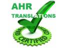 Professional AHR Translation Services    Certified-Legalized